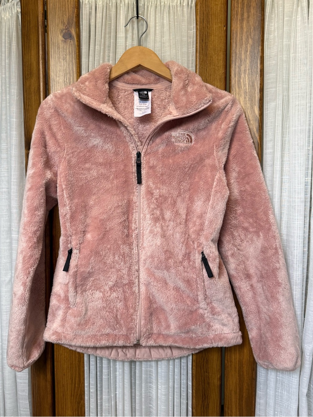 The North Face Pink Plush Zip-Up Jacket